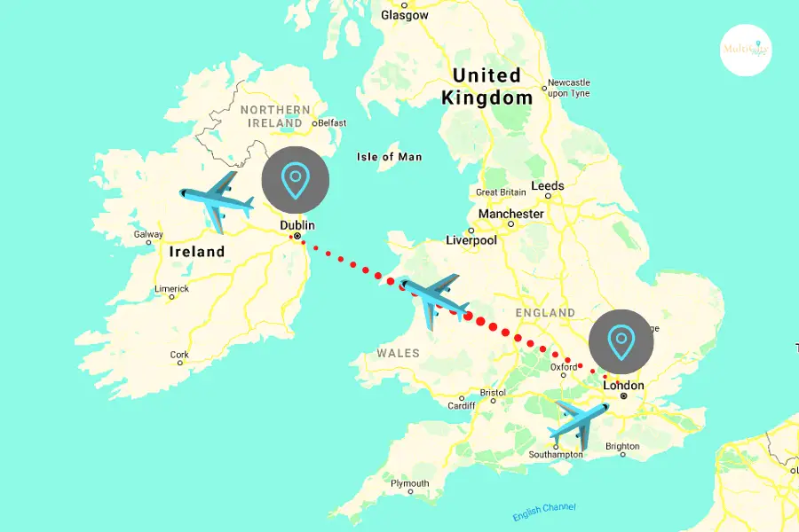 travel time from london to dublin