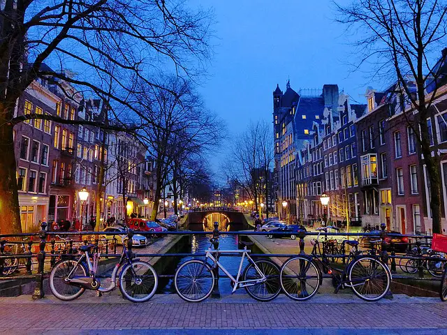Cycle through Amsterdam