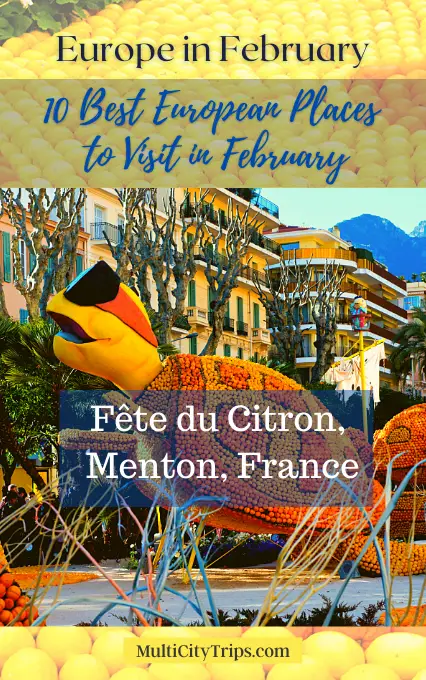 Europe in February, Menton France