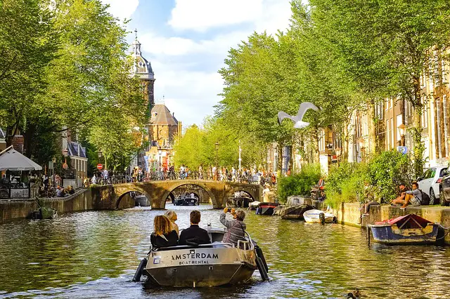 Amsterdam is one of European Cities with Canals