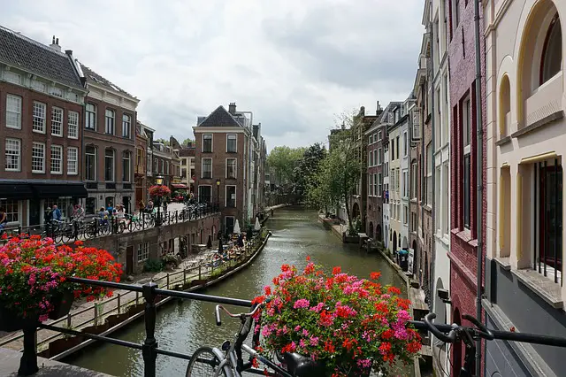 Utrecht, Netherlands is one of canal cities in Europe